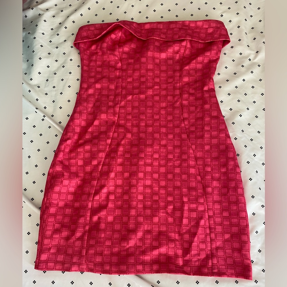 Pink Strapless Dress